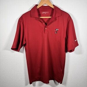 Nike MICKEY MOUSE‎ Polo Shirt Performance Mens Disney WDW Red | Size Small